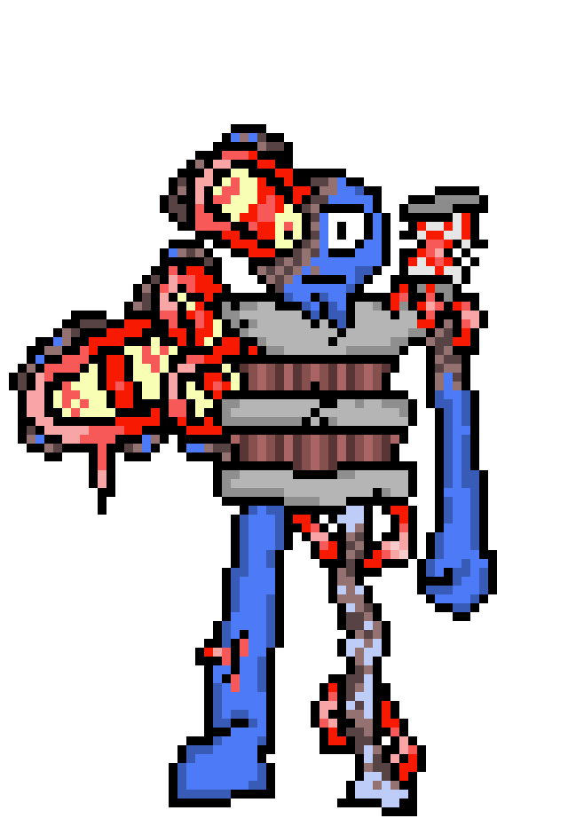 [6a27ef] fleshy parasite mutant eye balls.