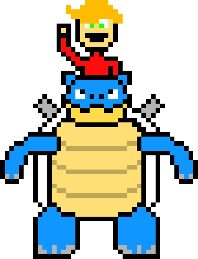 [9664c4] Garett Riding Blastoise