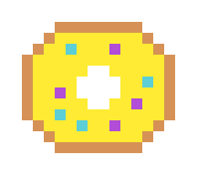 [1512e2] Pixel Art Donut