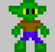 [30dec3] If you look on this sheet, you might be wondering what this is. well, this is my first joke boss, The Ultimate Nubblin. There is only one Ultimate Nubblin, and it is more powerful than all of the other goblins. Like basically, all of their power combined. that's right, this guy unleashes all of the status effects, can shoot magic, can summon an army of Nubblins, and is literally, the hardest thing to kill. -Ez