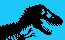 [5bc0a3] Jurassic Park Logo on Blue