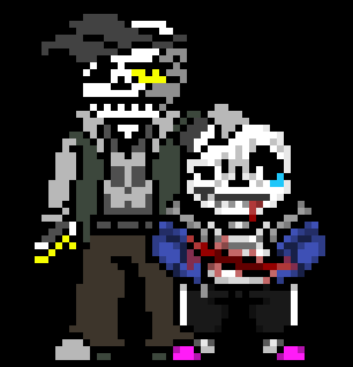 [57dac4] "First you trap us in a starving frenzy of an underground, now you're killing other Sanses, you really are a freak... Frisk."