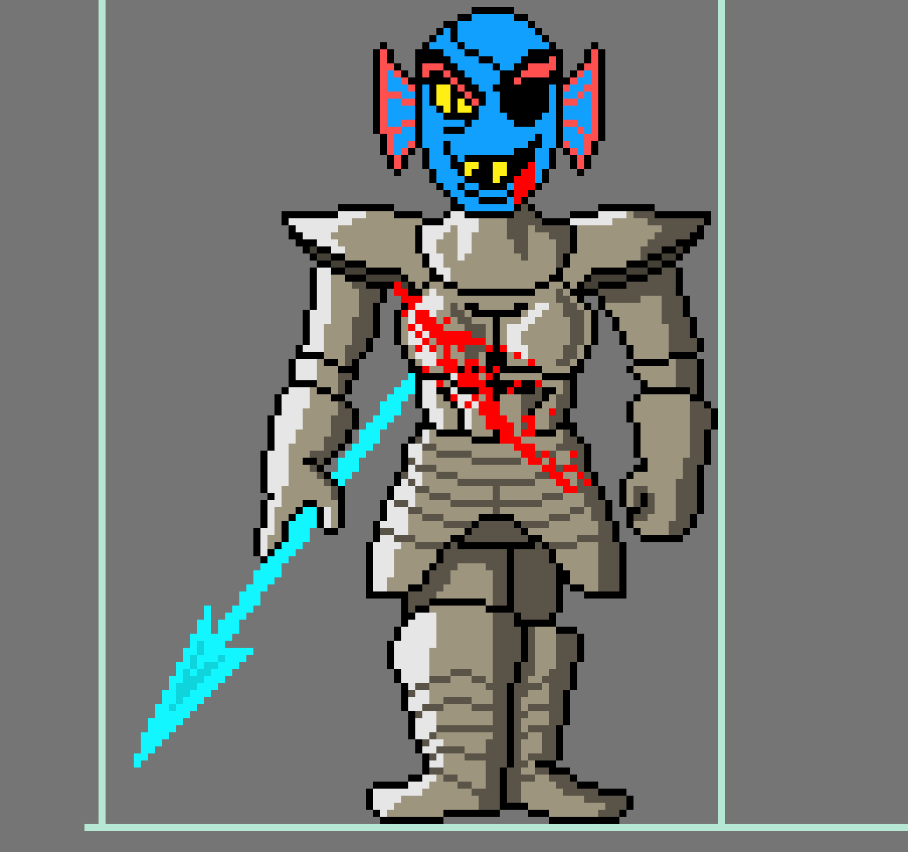 [c5f6d3] Undertale Undyne (Colored)