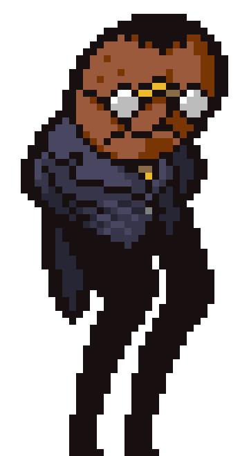 [c4324b] *In the marked location, Lenny stood there. He seems to be viewing the distance whilst thinking to himself* - Long Leg Lenny