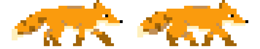 [b8d3c8] fox walking