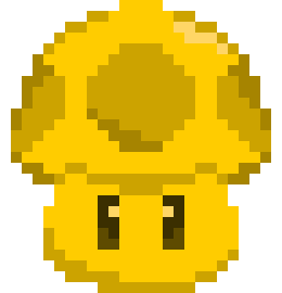 [9664c4] Golden Mushroom nsmb2