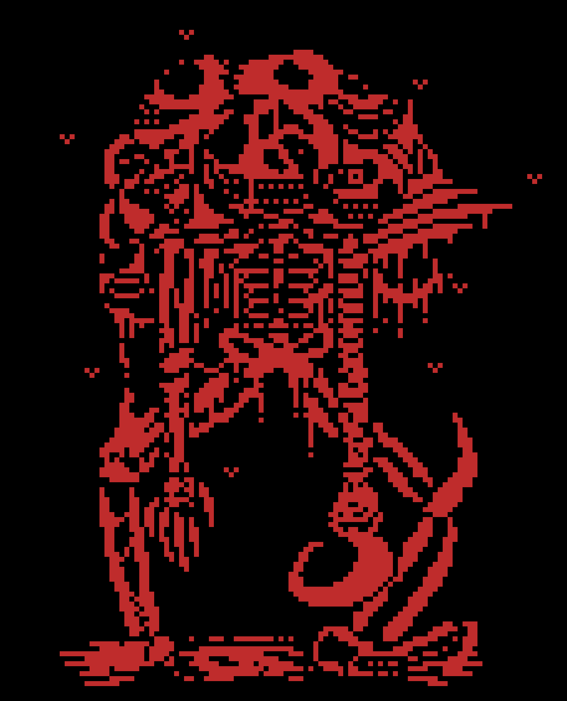 [e25ae6] So what do you guys think about this? I spent the last 2 hours on it. I named him "The Hive Mind"      -Goopi