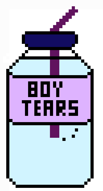 [9664c4] Boy Tears Bottle