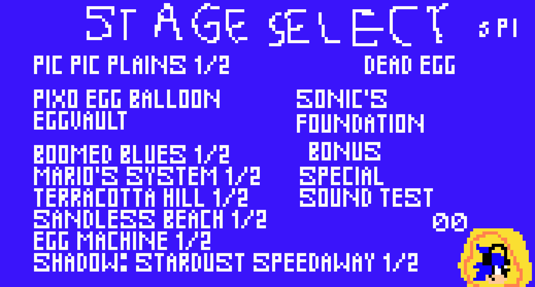 [60af93] Sonic Pixo Island Stage Select