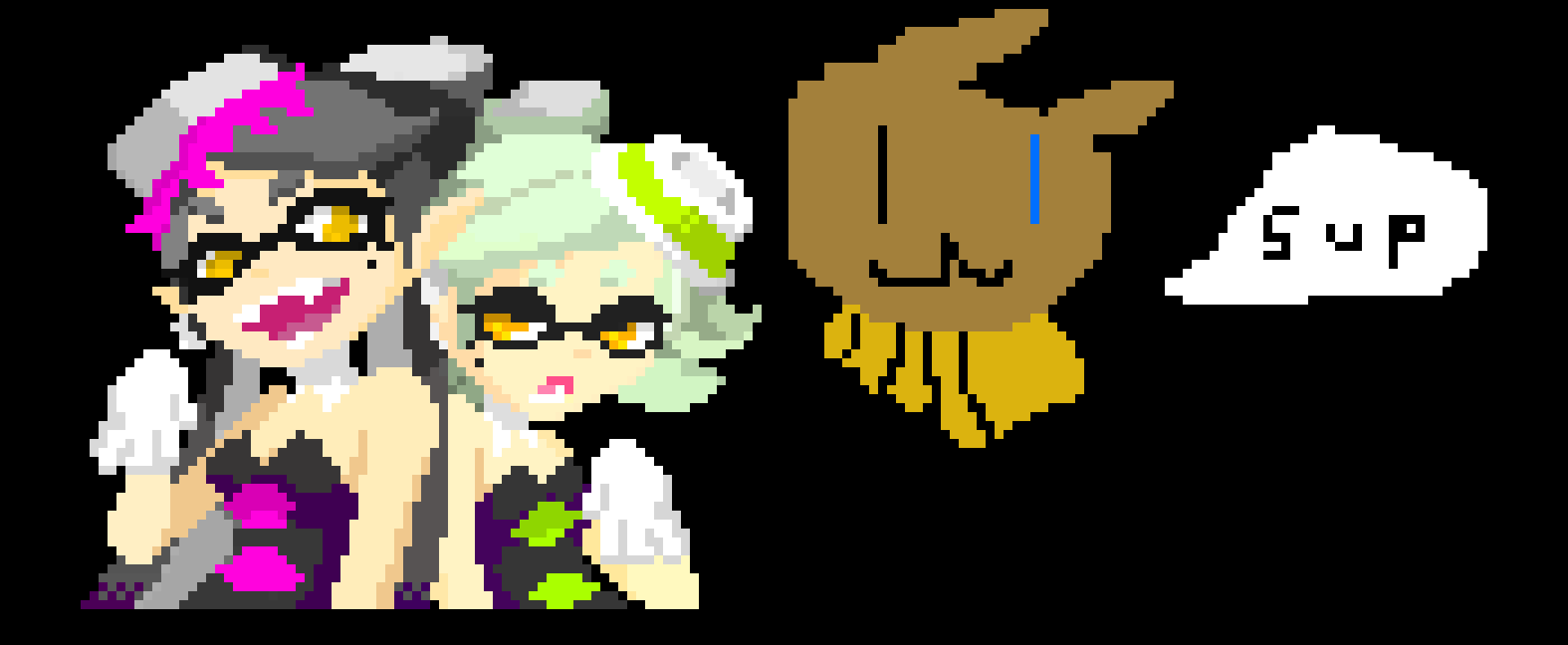 [9664c4] Callie Marie pixel but a eevee is saying sup