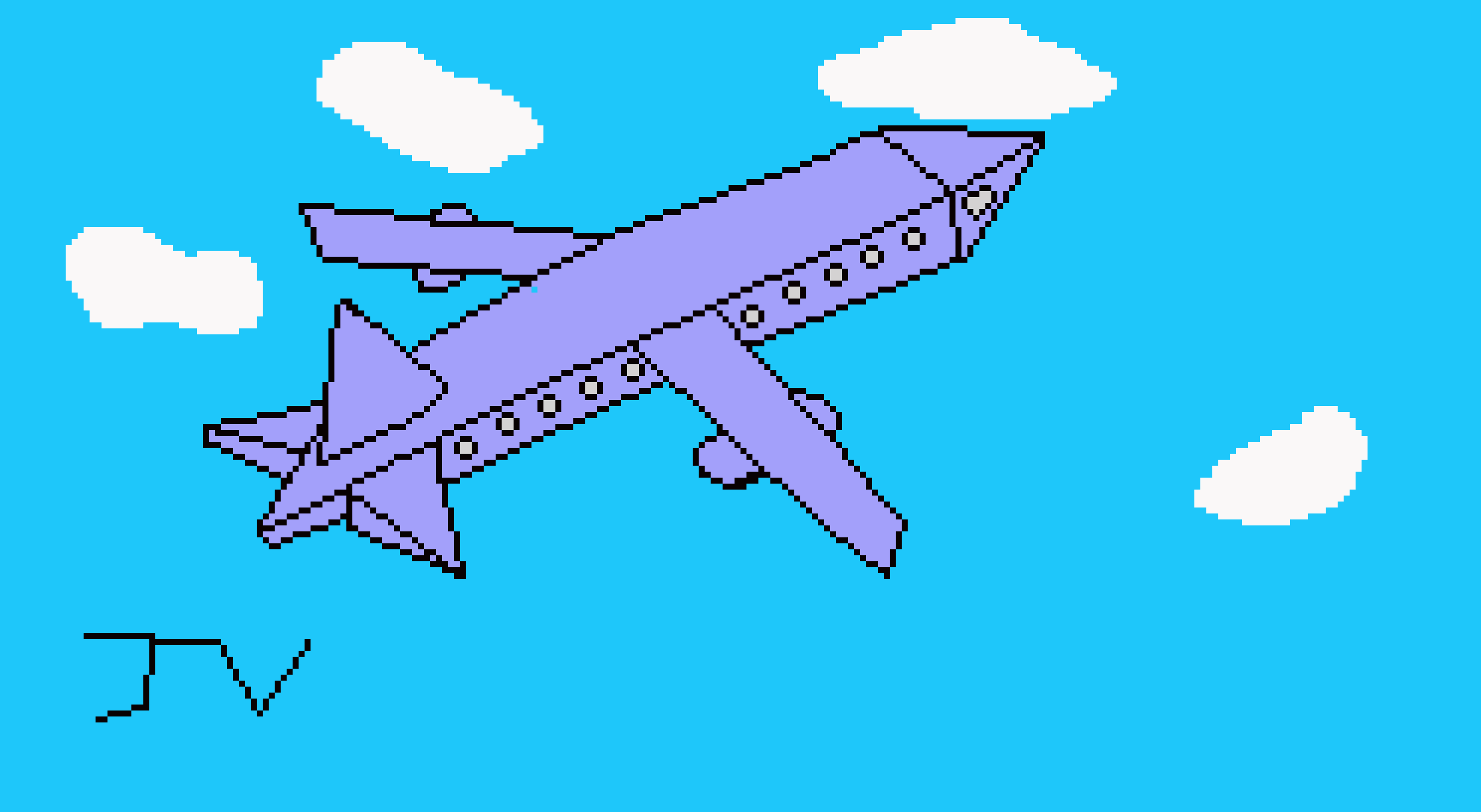 [690c89] Plane in sky