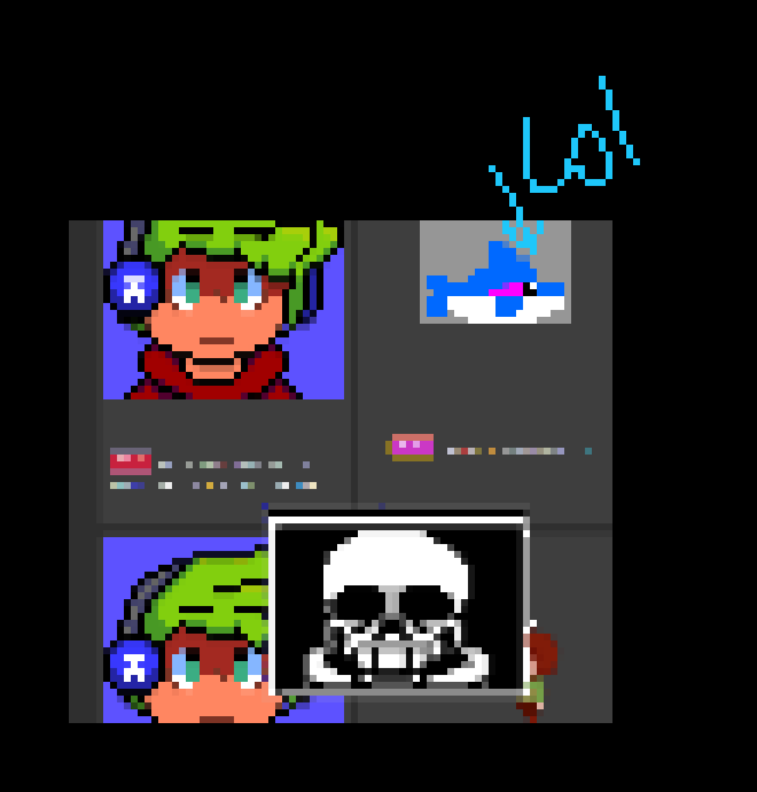 [3183dc] Got a Chara shimeji and the first thing I made them do was steal my sprite. [lss]