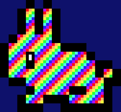 [9664c4] Rainbow Bunny