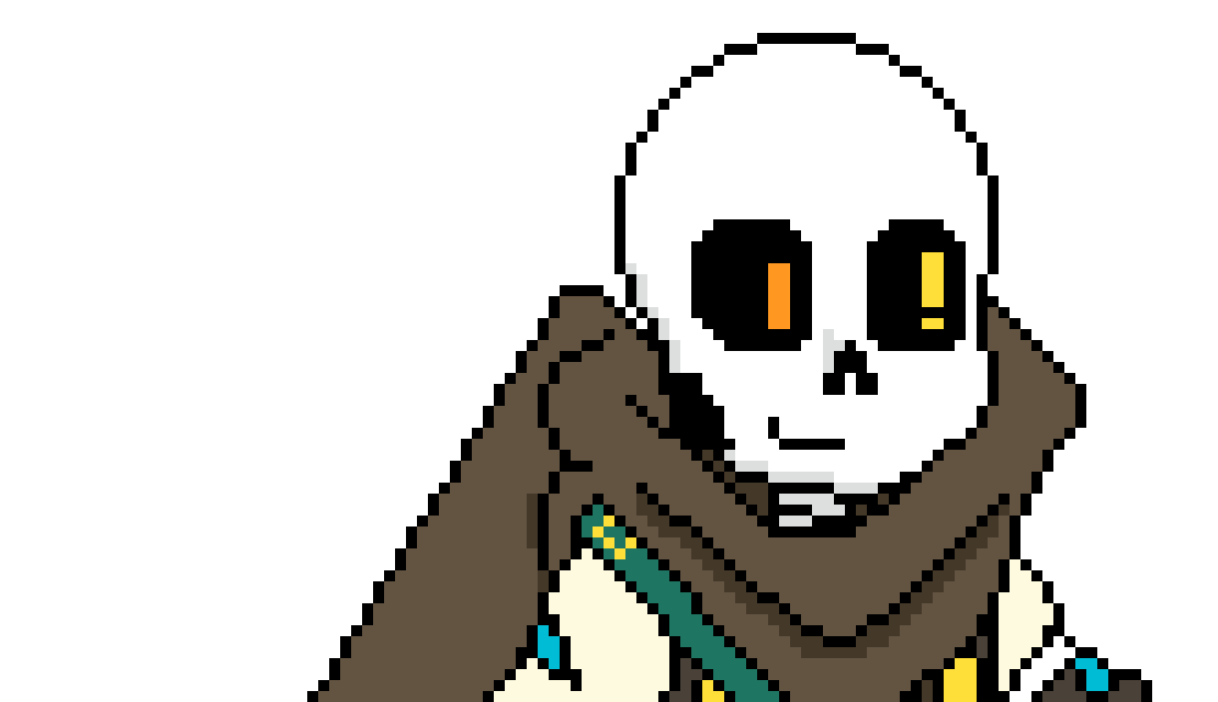 [b9de0d] *he gives smol ink his big ass paint brush* draw me a gun! - INK! sans