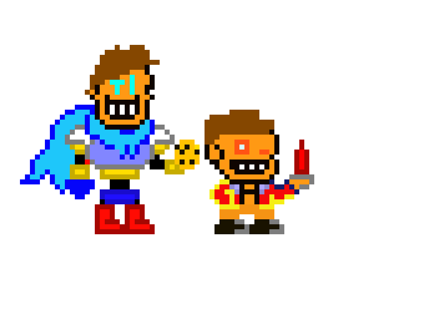 [f8f9b4] Chibi Sans and Papyrus-memlord21