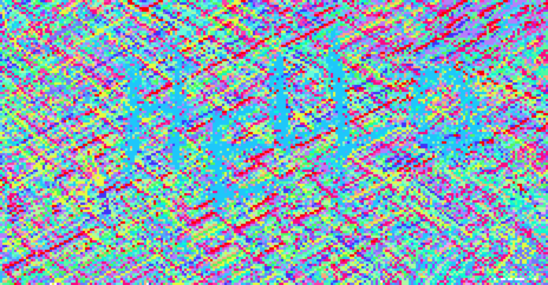 [ce30e4] Random Pixel "HELLO"