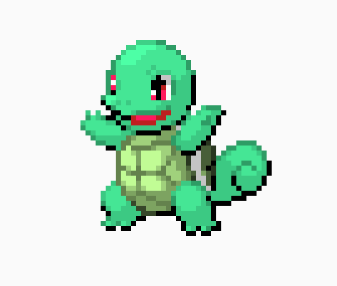 [9664c4] Squirtle with Bulbasaur colours