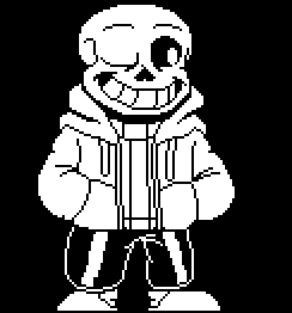 [339f91] huh...thats a lot of mes...well...-he gets up- im the canon sans...im sure theres millions of timelines of people who say "im the canon sans"...