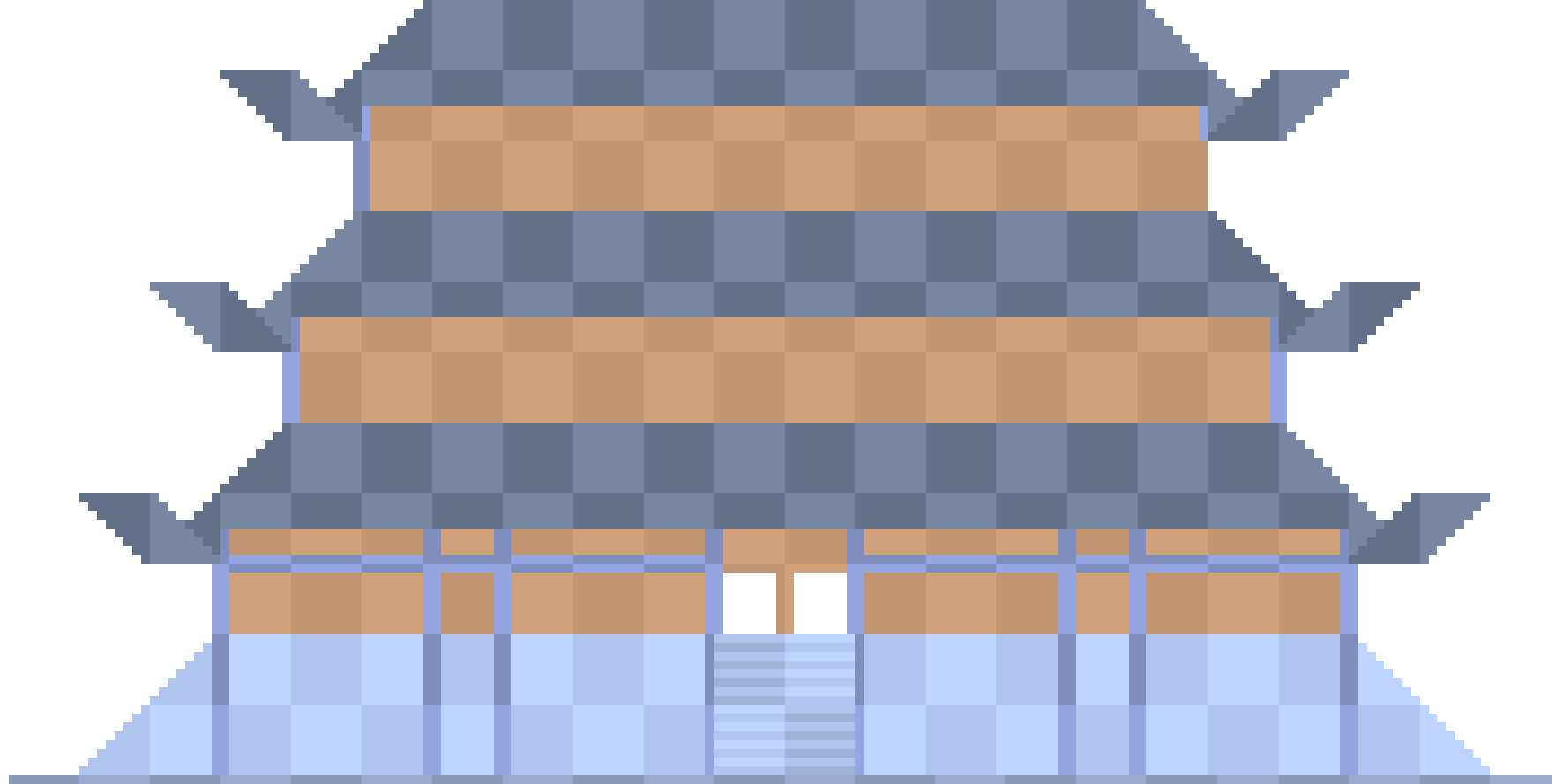 [a4d7d3] large Japenese castle (ark)