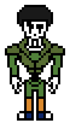 [9664c4] NarutoTale Papyrus/Guy Sprite