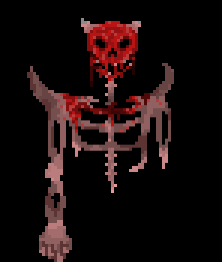 [450a4c] *rolls and appears in a giant skeleton suit* HAHA TINY WEEE BABYS *slams the g blaster and hits the gun from tims hand*-MOAU