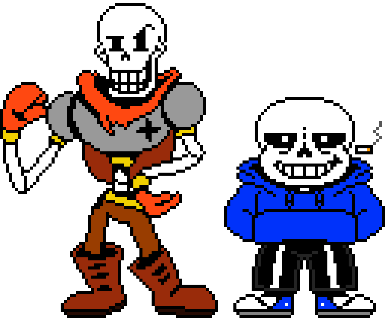 [06ffd6] KS!Swapswap Official Sans and Papyrus Battle Sprite