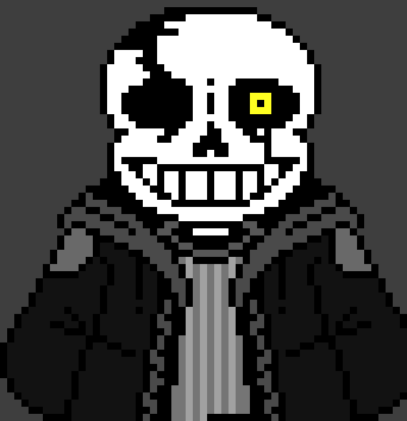 [4fbda4] dst can you make him look more chill and less angry... you have to keep the yellow eye though-Evan