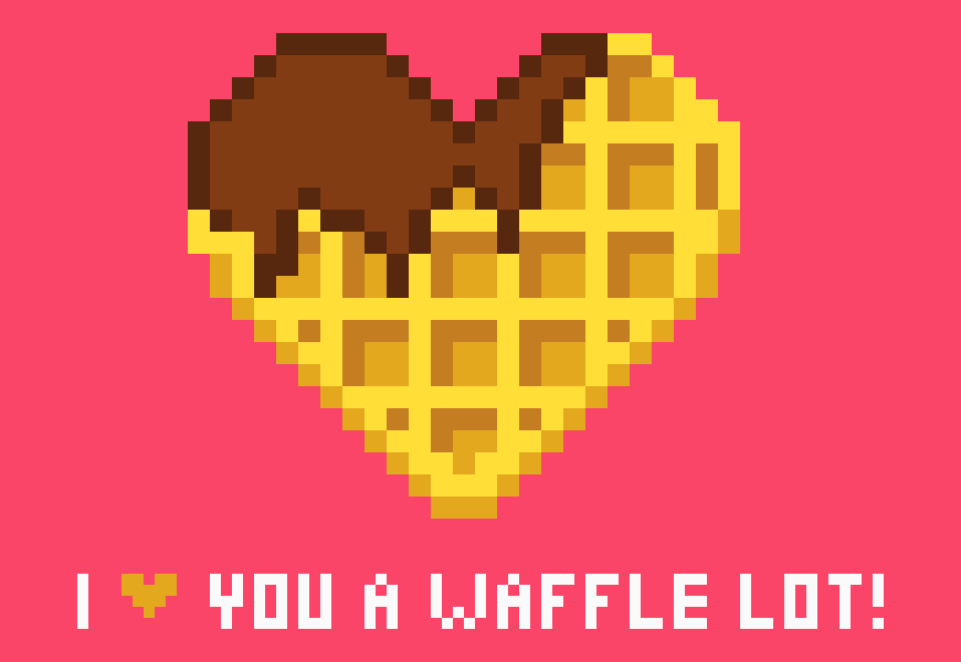 [cdf7bd] Waffle Heart
