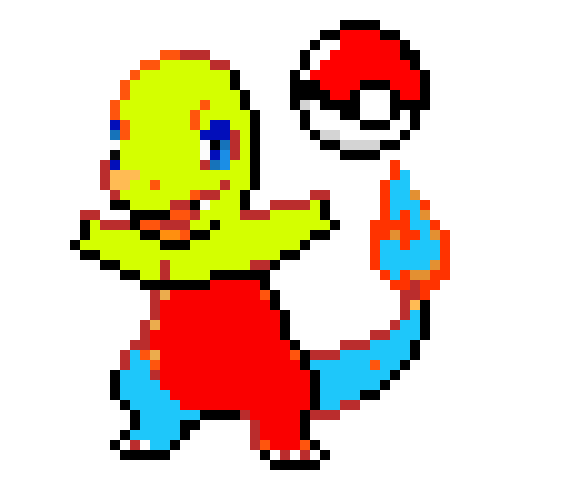 [6766e5] mixed charmander- smirky