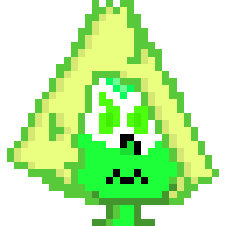 [792f74] Well some gems are meant to be out on the battlefeild, like rubies, while gems like me, Peridots, work with technology, but sometimes are sent to planets to take notes on things... like me right now...