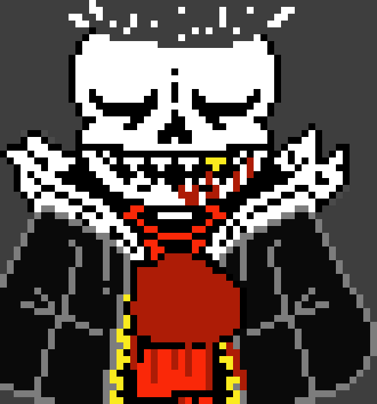 [4fbda4] starts turning into dust... heh-fell sans