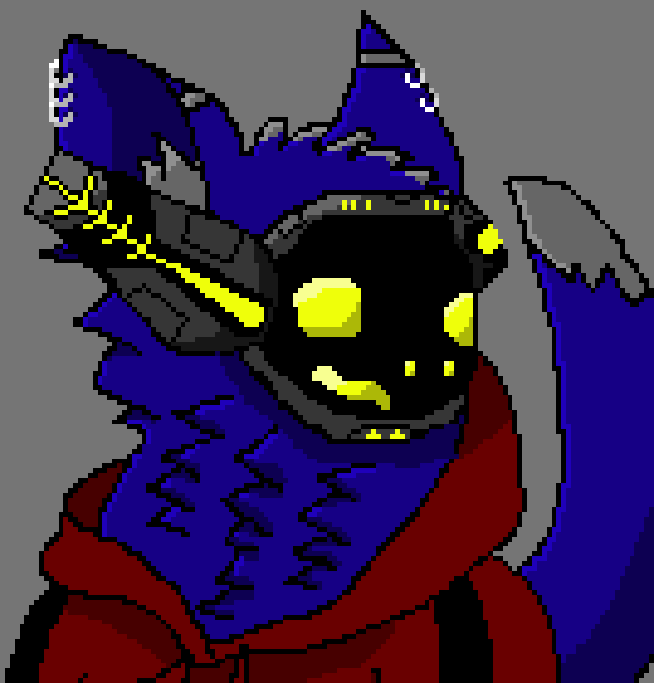 [792c84] *sits up on his couch and let's Smokey play with his finger* -John