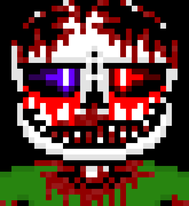 [1207e4] Here I will take you to someone I know you love *tps Delete to Core Frisk then tps to Madness then knocks him out with his axe*