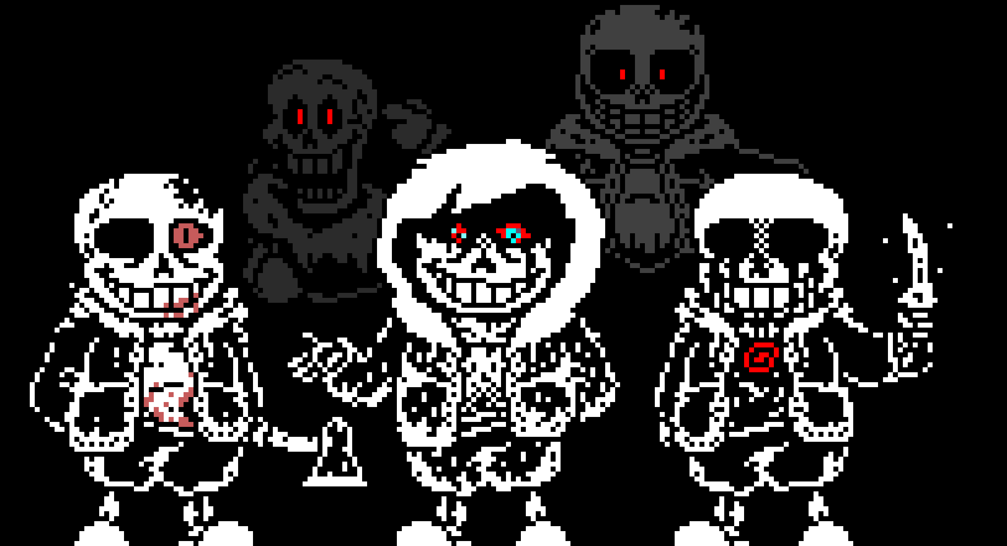[95be89] Murder Time Trio + Ghost Papyrus and Insanity Sans | There we go!... -Lewis