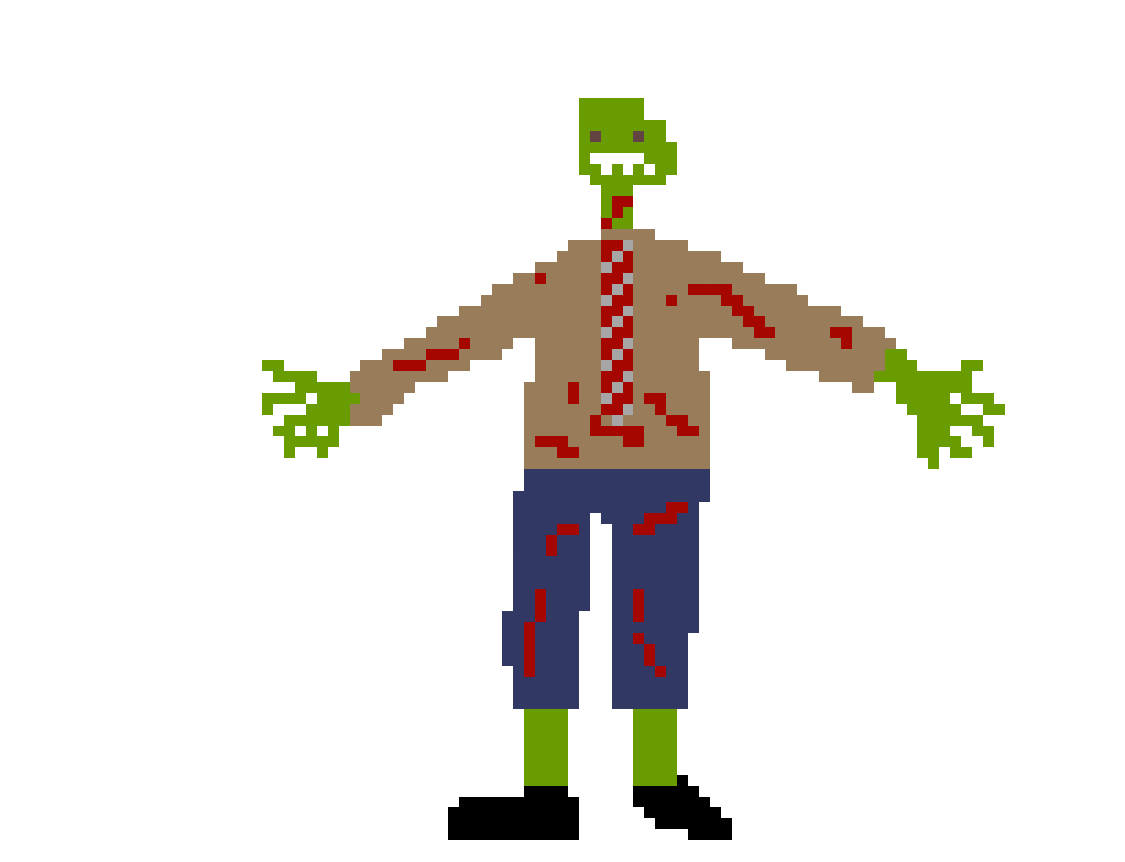 [9664c4] Business Man Zombie (with blood)