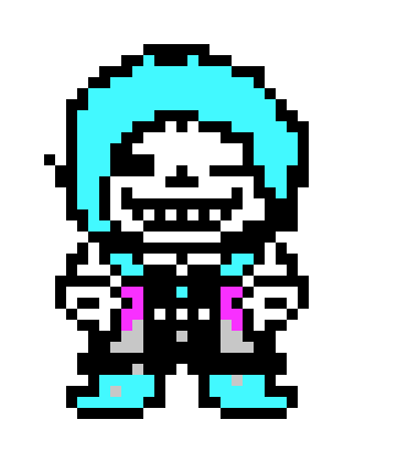 [53a360] sends dust lust blasters at ink and error and fires it at them hitting them *