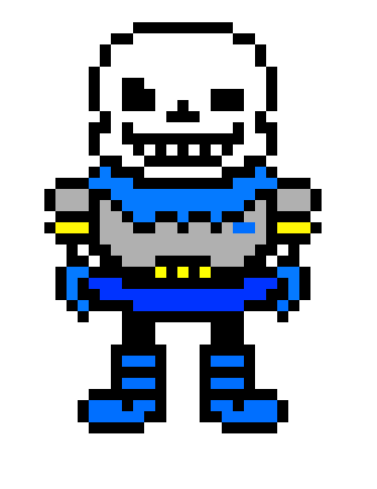[10490e] Underswap Sans, but its papyrus.