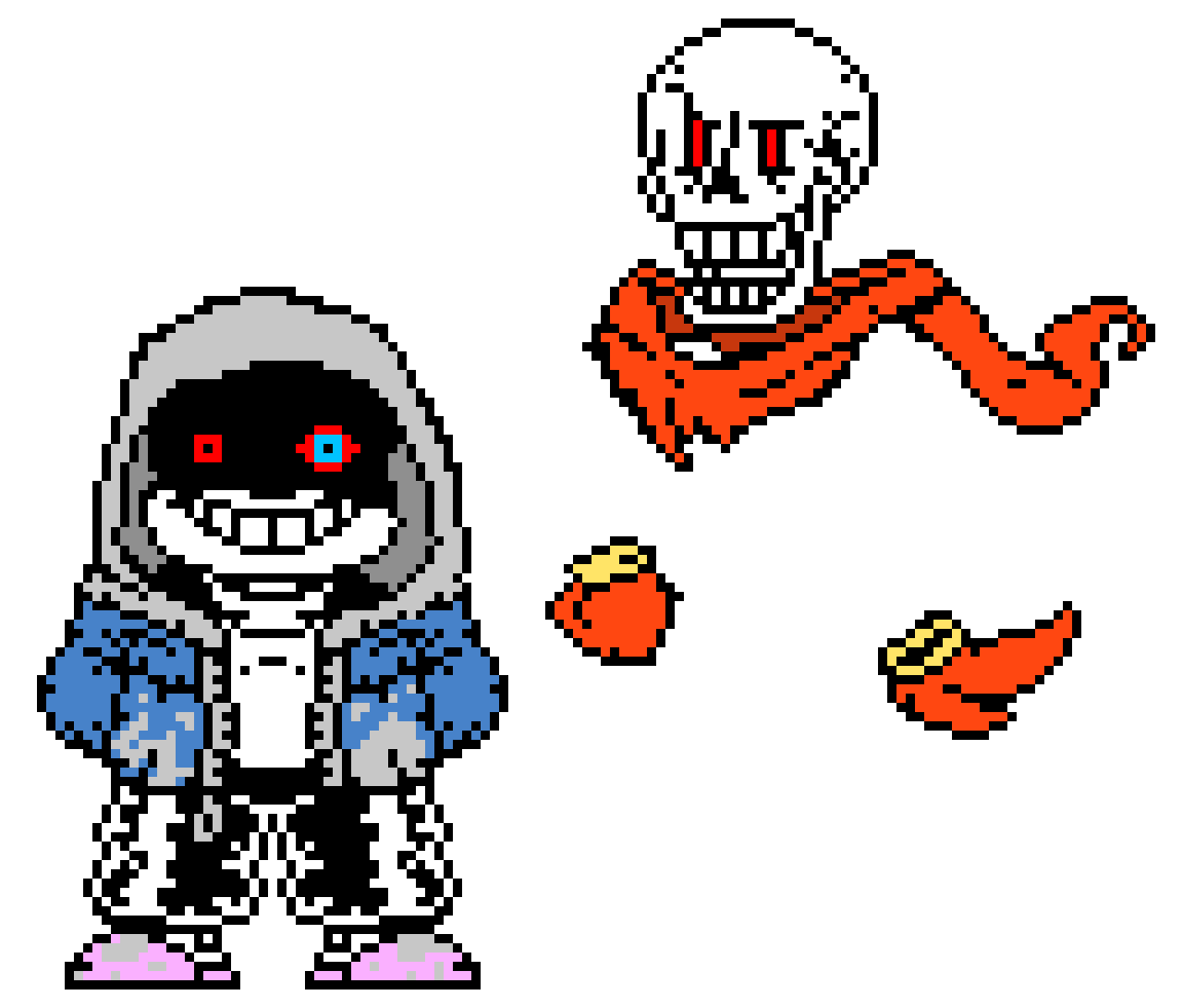 [84230f] Dusttale Sans And Papyrus