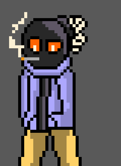 [48193a] *sits on a bench, looking at a caterpillar* -Whitty(John)