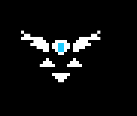 [9664c4] Wing wraiths Undertale blue (genocide)