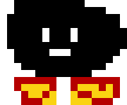 [c8bb2d] grim can u make me a flowey sprite that has faces on the side