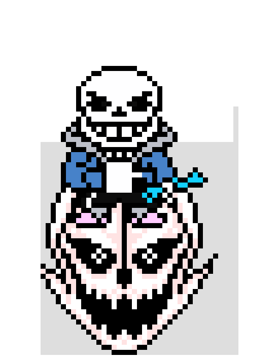 [a23199] *before poofy could shoot sans would tp onto hs blaster