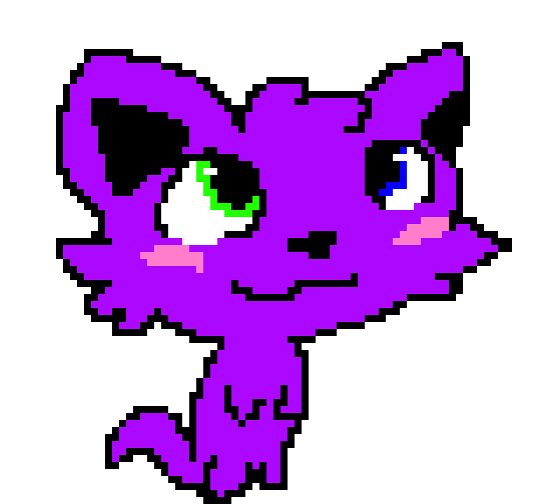 [9664c4] Purple cat