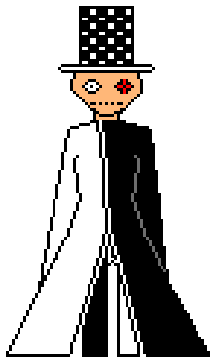 [b08f0e] does he look  good at all? i was gonna make him horror-like but i kinda gave up on it half way through and went with whatever i was thinking.