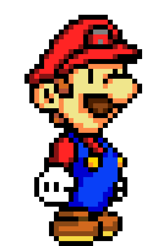[39ad9d] Paper Mario - Paper Mario Pixel Art, N64, Wii, Wii U