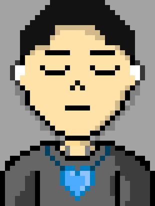 [90896a] *The weapon has already been put away. All that Geo avoided was being bumped into. Chris walked right under her, playing on his phone.*