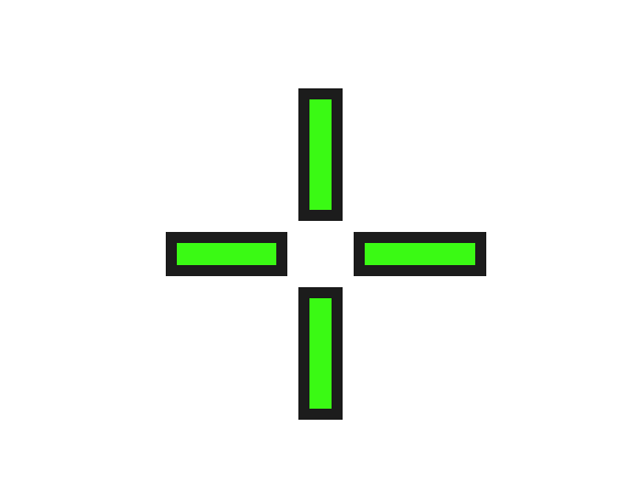 [45ece2] Krunker Green Cross scope