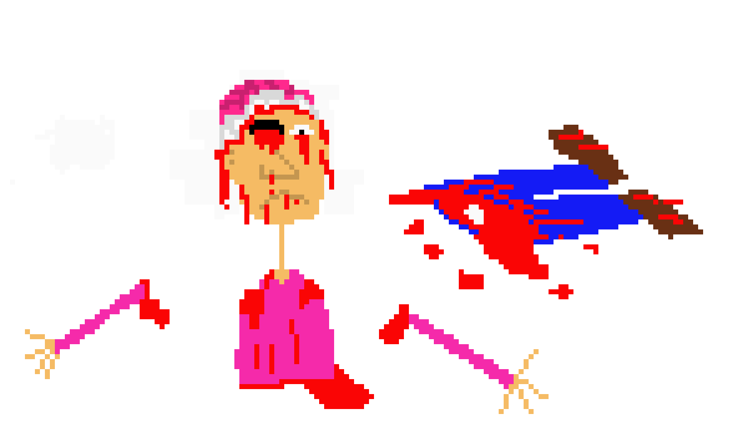 [c5d378] ugly man who was slaughtered