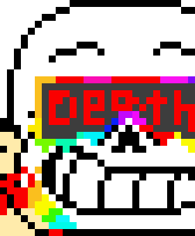 [024d87] Spams fresh ink blasters at eku and crimson - Fresh!Ink sans