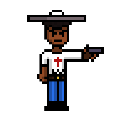 [8e9501] Why don't you try some of this!? *Shoots the monster in the eyes* How do you like that!?